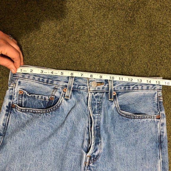 Levi’s Vintage 501s, 1990’s, Jeans, Button Fly, Size 32x30, Light Wash - Picture 9 of 9